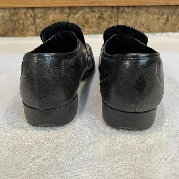 Florsheim Comfortech Mens 17088 10 EEE Black Slip On Shoe Gold Clasp main image 8